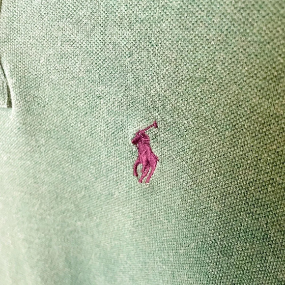 Polo Ralph Lauren men’s short sleeve cotton polo shirt SZ L forest green - Picture 5 of 9
